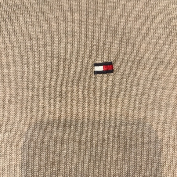 Tommy Hilfinger Cotton Sweater XXL Pullover V Neck NWT Toast Color Last Photo - Picture 6 of 16